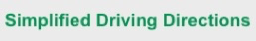Simplified Driving Directions